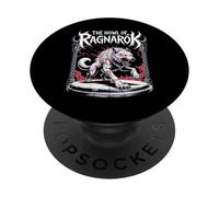 L'ululato di Ragnarok Wolf Viking Norse Warrior Myth Saga PopSockets PopGrip Adesivo