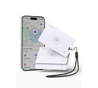 LULULOOK 3 Pack Wallet Tracker Card,portafoglio ultra sottile funziona con Apple Find My(solo iOS),wireless ricaricabile GPS Smartcard Tracker per bagagli,etichette,passaporto,IP68 impermeabile