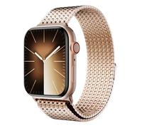 LULULOOK Cinturino per Apple Watch Ultra, Cinturinos a Maglie Magnetiche,Ultraleggero,in Acciaio Inossidabile, Grazioso,Resistente,Cinturino per Apple Watch,Serie 11/10/9/8 (49mm 46mm 45mm 44mm Rosa)