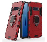 LuluMain Compatibile con Galaxy S10e Cover, Custodia Armor Anello Cavalletto (Funziona con Il Supporto Magnetico per Auto) Case Paraurti per Samsung Galaxy S10e (Rosso)