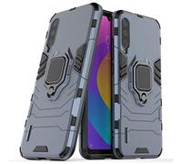 LuluMain Compatibile con Mi A3 Cover, Custodia Armor Anello Cavalletto (Funziona con Il Supporto Magnetico per Auto) Case Paraurti per Xiaomi Mi A3, Mi CC9E (Blu Navy)