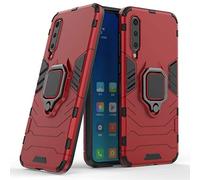 LuluMain Compatibile con Xiaomi Mi 9 SE Cover, Custodia Armor Anello Cavalletto (Funziona con Il Supporto Magnetico per Auto) Case Paraurti per Xiaomi Mi9 SE (Rosso)