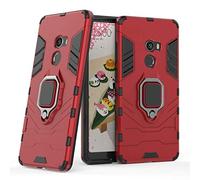LuluMain Compatibile con Xiaomi Mi Mix 2 Cover, Custodia Armor Anello Cavalletto (Funziona con Il Supporto Magnetico per Auto) Case Paraurti per Xiaomi Mi Mix2 (Rosso)