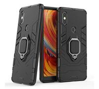 LuluMain Compatibile con Xiaomi Mi Mix 2S Cover, Custodia Armor Anello Cavalletto (Funziona con Il Supporto Magnetico per Auto) Case Paraurti per Xiaomi Mi Mix 2S (Nero)
