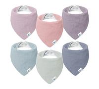 lulumoon bavaglino neonato bavaglini neonata bavaglini bandana für per bambino e bambina 6 pezzi, Unicorno da sogno