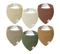 lulumoon bavaglino neonato bavaglini neonata bavaglini bandana für per bambino e bambina 6 pezzi, Valle
