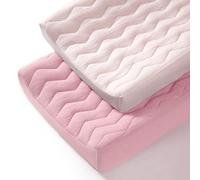 lulumoon Copertura per fasciatoio in mussola, trapuntata, in cotone, morbida, per bambini e bambine