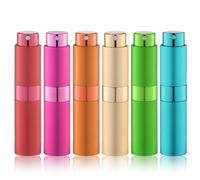 Lulupack 8ML Nebulizzatore Profumo,Bottiglia Spray da Viaggio di Colonia, Spruzzatore Portatile Ricaricabile (6pcs, Multicolore-6)