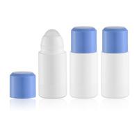 Lulupack Contenitore a sfera rotante per oli essenziali, flaconi deodoranti roll-on, applicatore ricaricabile per roll-on (3 pezzi, 75ml)