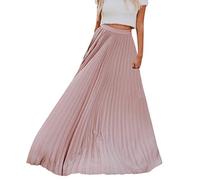 Lulupi Gonne Lunga Maxi Pieghe Donna 2019 Estate Vintage Vita Alte Gonna Super Grande Avvolgente Elegante Spiaggia Dress