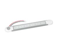 Lum-1 lampada 12 Led 12/24V Precablata alluminio con viti e interruttore inclusi