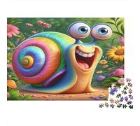 Lumaca arcobaleno Puzzles 1000 Pezzi Carta riciclata per adulti Puzzle per adulti Gioco difficile e stimolante Ottima idea regalo per bambini dai 12 anni in su 52x38cm/1000pcs
