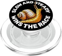 Lumaca Carina Lento e Costante Vince la Gara Slow and Steady PopSockets PopGrip per MagSafe