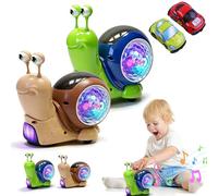 Lumaca da discoteca, 2026 Nuovo Disko Lumaca, Lovely Car Lumaca Con Luci E Musica, Divertente Lumaca Granchio Giocattolo Per Ragazzi Da 3 Anni (Mix)