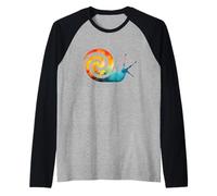 Lumaca Semplice Animali Piccola Lumaca Divertente Maglia con Maniche Raglan
