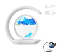 Lumaflow Sandscape Charger, 2025 Best 3in1 Lumaflow Sandscape Wireless Charger, Art Decor Fast Charging Station, Moving Sand Picture Sandscap Lamp, for office, Bedside, Bedroom (Blue)