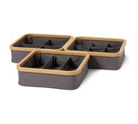 Lumaland Aufbewahrungskörbe di Stoccaggio Scatola 3er Set Decorazione Cestino