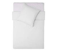Lumaland - Copripiumino con federa per cuscino - Cerniera YKK - 200 x 200 cm + 2 federe 80 x 80 cm - bianco