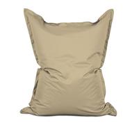 Lumaland - Enorme pouf "Luxury", XXL, 380 litri, 140 x 180 cm, per interni ed esterni, beige, Indoor & Outdoor XXL - 140 x 180 cm