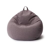 Lumaland Poltrona a Sacco Comfort Line - XL - 90x110x50 cm - Bean Bag Interno ed Esterno per Giardino, Salotto, Balcone - Pouf Elegante e Morbido Outdoor & Indoor - Grigio Scuro