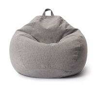 Lumaland Poltrona a Sacco Comfort Line - XXL - 100x120x50 cm - Bean Bag Interno ed Esterno per Giardino, Salotto, Balcone - Pouf Elegante e Morbido Outdoor & Indoor - Grigio Chiaro