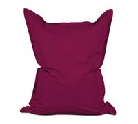 Lumaland - Poltrona a sacco gigante XXL, 140 x 180 cm, cuscino impermeabile per interni ed esterni con oltre 3 milioni di perline EPS adattabili, con rivestimento lavabile, colore rosso vino