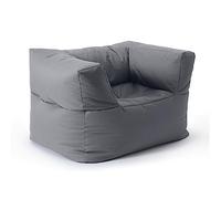 Lumaland Poltrona a sacco modulare, impermeabile, per interni ed esterni, lavabile, per giardino e interni, facile da espandere e leggero, 96 x 72 x 70 cm [grigio]