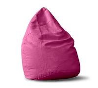 Lumaland Poltrona Sacco Pouf Luxury XL Plus Comfortline 220 lt Cuciture rinforzate Rosa
