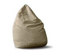 Lumaland Poltrona Sacco Pouf Puff Luxury XL Plus Comfortline 220 lt Cuciture rinforzate Beige