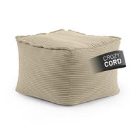 Lumaland Pouf modulare, 140 l, per divano modulare, ideale da abbinare con poltrona, perline in EPS con imbottitura, per interni ed esterni, lavabile, per soggiorno, camera da letto e così via.