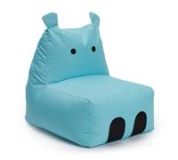 Lumaland Pouf per bambini Hippo Animal Design, per interni ed esterni, da abbinare agli amici della linea Animal, 80 x 70 x 65 cm, colore turchese…