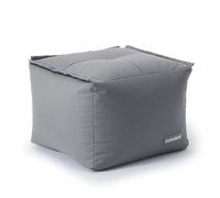 Lumaland Pouf modulare, pouf impermeabile, sgabello espandibile e leggero, per interni ed esterni, per giardino e interni, 54 x 54 x 54 cm, colore grigio
