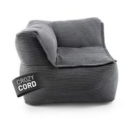 Lumaland Sezione angolare modulare sinistra - serie di corda, pouf morbido per divani e soggiorno - Bean Bag 81x81x70 cm