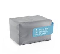 Lumaland Sgabello gonfiabile, ideale per poltrona e divano, poltrona ad aria regolabile, portata fino a 150 kg e impermeabile, 60 x 45 x 35 cm, gonfiabile in spiaggia e così via.