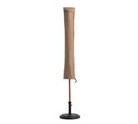 Lumaland Telo Copertura di Protezione per mobili da Giardino Impermeabile Copri Ombrellone Misura 23, 5/25 (l) x 136 (L) cm Oxford 600D Beige