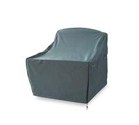 Lumaland Telo Copertura di Protezione per mobili da Giardino Impermeabile per sedie impilabili 119 (H) x 85 (L) x 65 (l) x 80 (H) cm Verde/Grigio Oxford 600D 280 g/m²