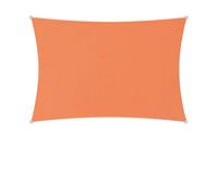 Lumaland Tenda a Vela Parasole Rettangolare Incluse Corde di Fissaggio |Poliestere con Doppio Rivestimento in PU | Rettangolare 3 x 4 Metri | 160 g/m² Arancione