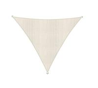 Lumaland Tenda da Sole, con Incluse Corde di Nylon per Il Montaggio, 100% HDPE con Filtro di Protezione UV 3x3x3m Crema