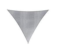 Lumaland Tenda da Sole, con Incluse Corde di Nylon per Il Montaggio, 100% HDPE con Filtro di Protezione UV 4x4x4m Grigio Chiaro