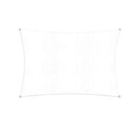 Lumaland Tenda da Sole, con Incluse Corde di Nylon per Il Montaggio, 100% HDPE con Filtro di Protezione UV Bianco 2x3m