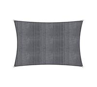 Lumaland Tenda da Sole, con Incluse Corde di Nylon per Il Montaggio, 100% HDPE con Filtro di Protezione UV Grigio Scuro 2x3m