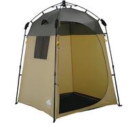 Lumaland Tenda Doccia e Cabina spogliatoio Sistema QuickUp di Montaggio Marrone