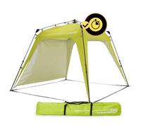 Lumaland x Where Tomorrow Tenda Padiglione + 1 Parete Laterale Inclusa - Tenda Gazebo da Giardino & Terrazzo Impermeabile - Ideale per Campeggio & Festival - Facile da Installare - Verde