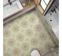 Lumalea Adesivi per piastrelle da pavimento antiscivolo, motivo floreale 3617682175161-50 x 50 cm