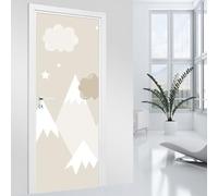Lumalea Adesivi per porta bambini - Montagna 3617682126637 - Adesivo + protezione opaca, larghezza 73 x altezza 205 cm