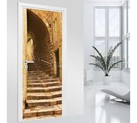 Lumalea Adesivi per porta - Scale 3617682111046 - Adesivo + protezione lucida, larghezza 63 x altezza 205 cm