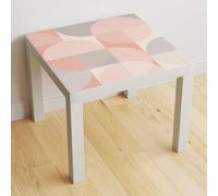 Lumalea Adesivi per tavolo, motivo geometrico 3617682320592, adesivo + protezione opaca, 90 x 90 cm