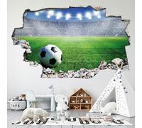 Lumalea Adesivi Trompe l'occhio Foro nel muro - Calcio 3617682114382 - Altezza 30 x Larghezza 48 cm
