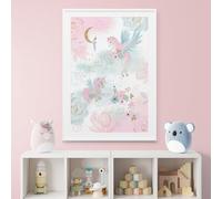 Lumalea - Poster per bambini unicorni magici - 40 x 60 cm