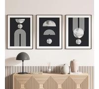 Lumalea Set di 3 poster/poster trittico - Forme geometriche 3617681484707 - Foto a pagina intera - 3 poster, 30 x 40 cm (cornici non incluse)